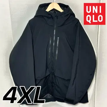 [ 레어 사이즈 ] 유니클로 하이브리드 다운 파카 4XL 블랙