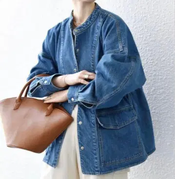 SHIPS any 데님 워크 자켓 블루