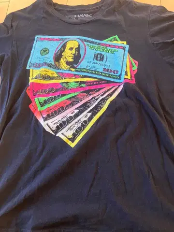 토니 호크 달러 지폐 티셔츠