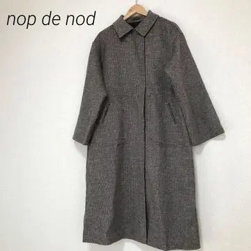 nop de nod 스탠 칼라 모기아와세 리버서블 코트