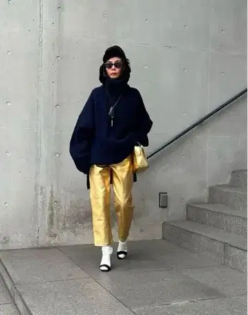 sorm'86 STAY GOLD 골드 포켓 부착 팬츠