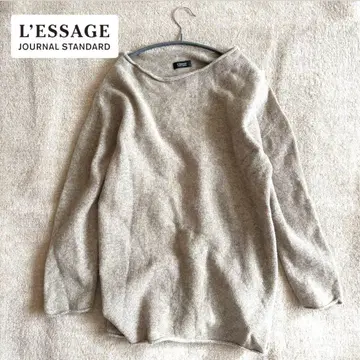 [ 저널 스탠다드 레사쥬 ] 니트 풀오버 캐시미어 혼방 베이지