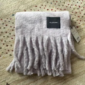 질 스튜어트 연보라색 프린지 머플러