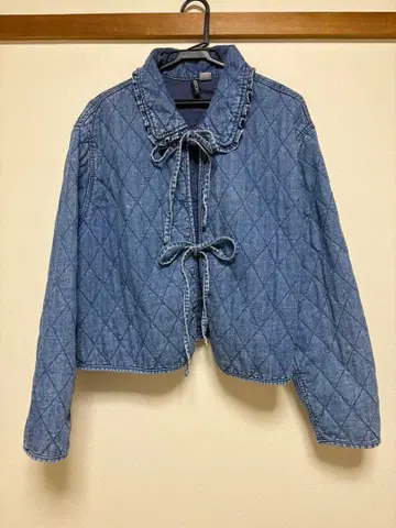 H&M 퀼팅 데님 자켓