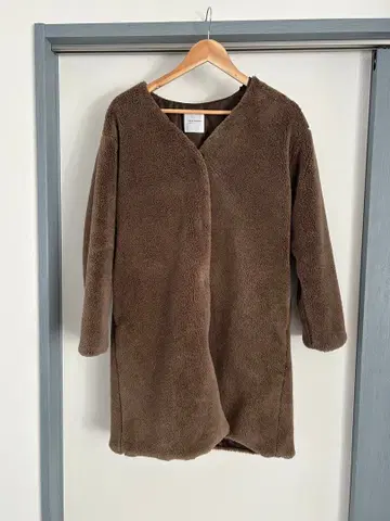 [새상품급] BACKNUMBER 보아 코트 롱 브라운 M 사이즈