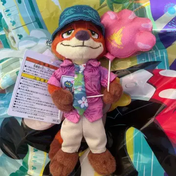 주토피아 닉 인형 배지 ZOOTOPIA 키링