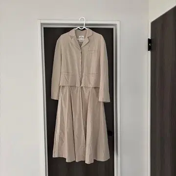 madder madder 레이스 린넨 자켓 롱 코트