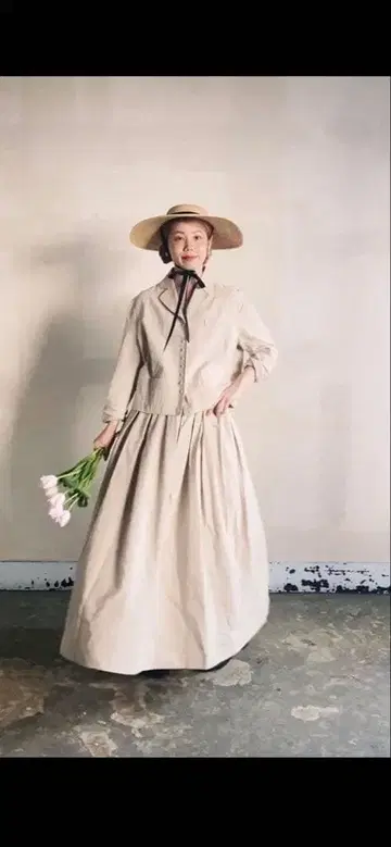 마더마더 레이스 린넨 자켓 롱 코트 마다마다