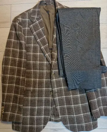 ONLY 카노니코 울 체크 자켓 셋업 겨울용