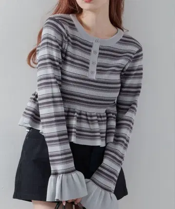 kastane 페플럼 헨리 니트