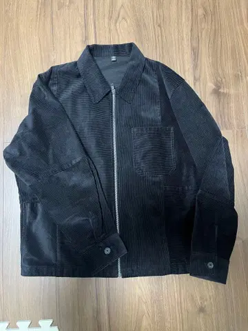 GU 코듀로이 집업 셔츠 자켓