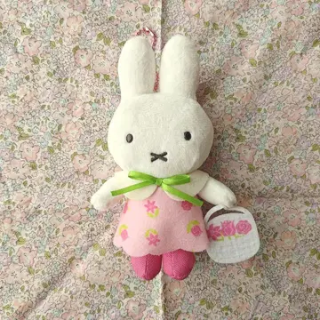 플라워 나인체 미피 하우스텐보스 봉제 인형 키링