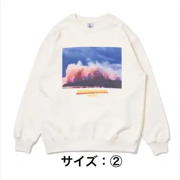 WAVE PRINT PULLOVER SWEAT (사이즈 2)