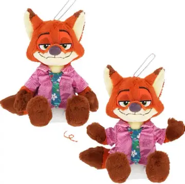 디즈니 주토피아 닉 펜 케이스 포지 봉제 인형 케이스