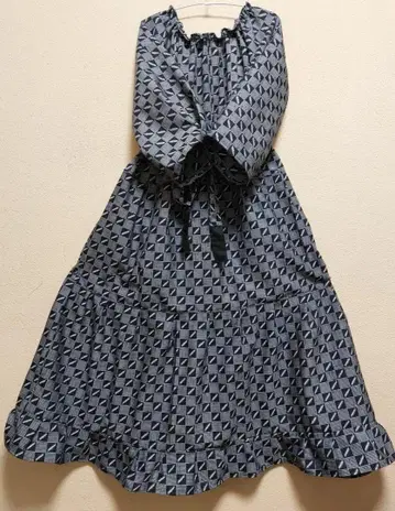 [기모노 리메이크] 모 90% 실크 어른 귀여운 원피스