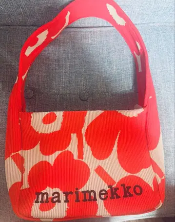 미사용 마리메꼬 니트 백 우니코 레어 컬러