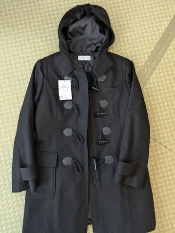 KANKO 블랙 더플 코트