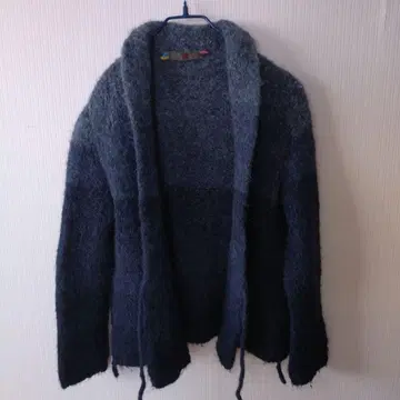 45R 인디고 오픈 프론트 가디건