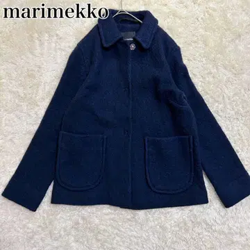 [ 새상품급 ] 마리메꼬 marimekko 울 코트 네이비