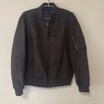 유니클로 UNIQLO MA-1 블루종 자켓 스웨이드 브라운 L