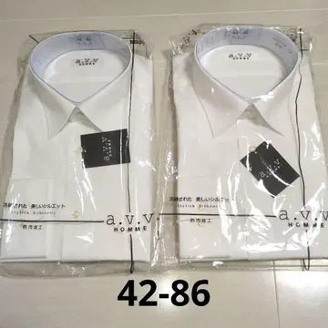 a.v.v 남성용 긴팔 와이셔츠 2개 형태 안정 가공 방오 가공