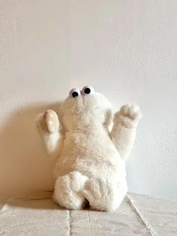 세서미 스트릿 쿠키 몬스터 봉제 인형 화이트