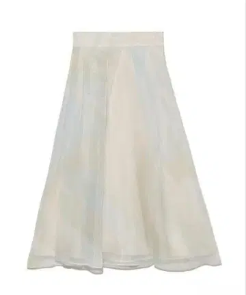 CELFORD 쉬폰 볼륨 스커트 추상 플레어 스커트 36