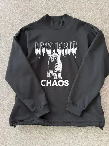 HYSTERIC GLAMOUR / HYS CHAOS 모크넥 맨투맨