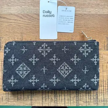 Daily russet 데님 장지갑 블랙