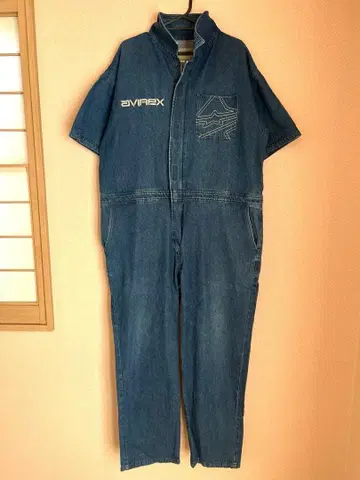 AVIREX 데님 오버롤 반팔 L 사이즈