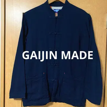 [ 분위기 발군 ] 00s GAIJIN MADE 차이나 자켓 네이비 나염