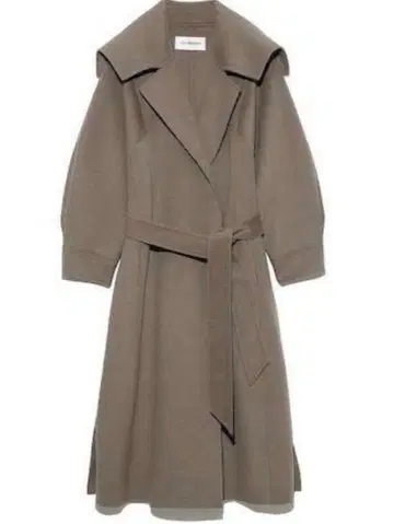 세일러 칼라 리버 코트 모카