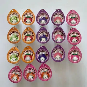 산리오 우사즈킨 푸친 오너먼트 6종 18개 쇼와 레트로