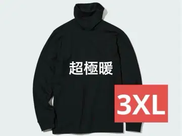 새상품 UNIQLO 남성용 초극난 3XL 울트라 웜 터틀넥 긴팔