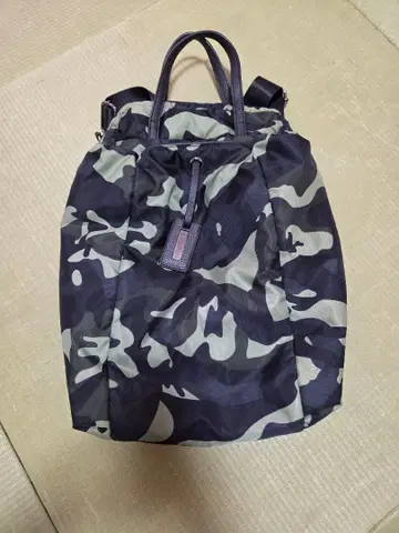 카모플라쥬 나일론 백팩