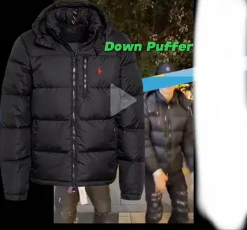 랄프 로렌 다운 자켓 블랙