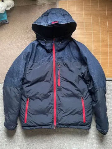 BLUEBLUE 마운트레이니어 디자인 다운 자켓 데님 콤비