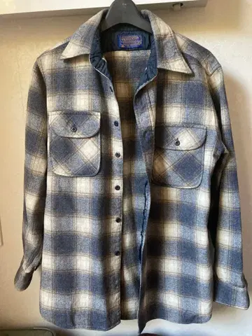 Pendleton 울 플란넬 셔츠 70s 옴브레