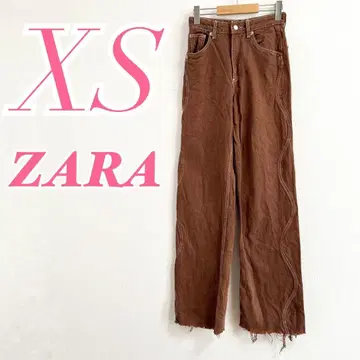 ZARA 자라 브라운 데님 팬츠 XS 청바지 캐주얼 면 100%