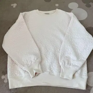 사만사 모스모스 꽃 무늬 맨투맨 핑크