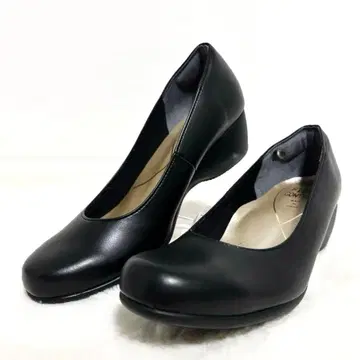 [ 미사용급 ] 퍼스트 콘택트 웨지힐 펌프스 관혼상제 블랙