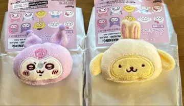 치이카와 산리오 시크릿 헤어 클립 모몽가 쿠로미 토끼 폼폼푸딩