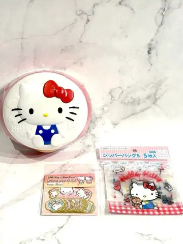산리오 헬로키티 물티슈, 스티커, 지퍼백 세트