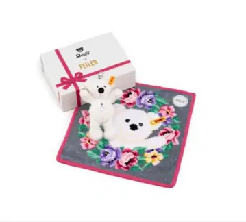 일본 니혼바시 미츠코시 한정 FEILER x steiff 콜라보 세트