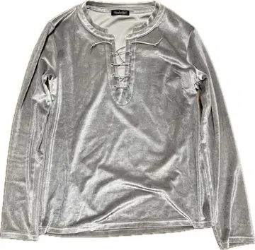 토네이도 마트 90s 00s 벨로아 레이스업 롱T y2k