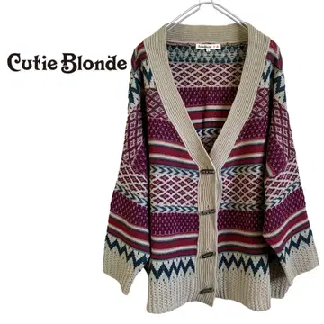 큐티 블론드 긴팔 가디건 L 사이즈