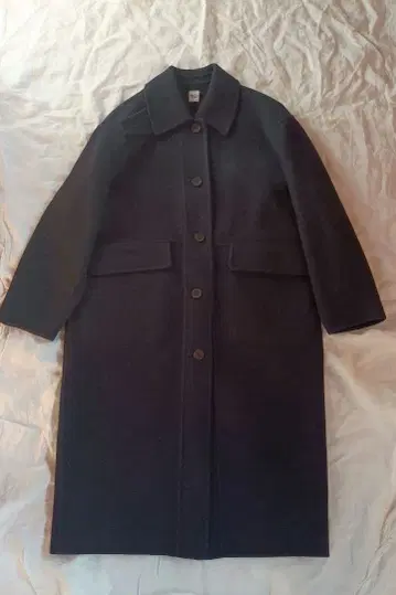 론 헤르만 다크 네이비 롱 코트