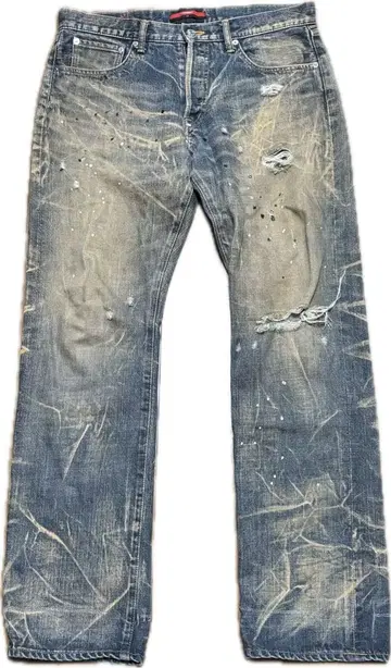 swagger 00s archive y2k 페인트 데님 큐빅