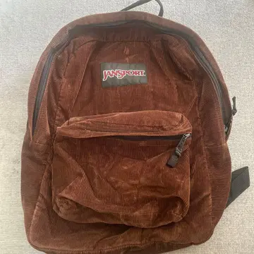 Jansport 코듀로이 백팩 브라운