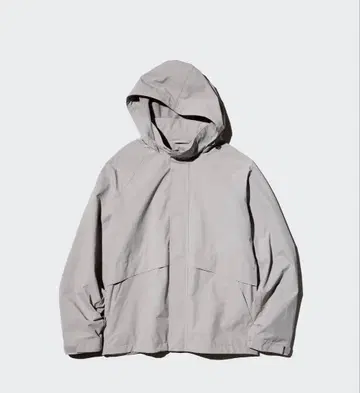 유니클로 윈드프루프 스탠드 블루종 M